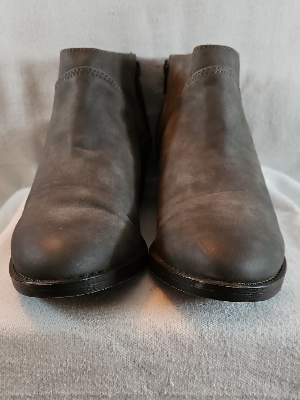 Women's Grey Casual Side Zip Ankle Boot